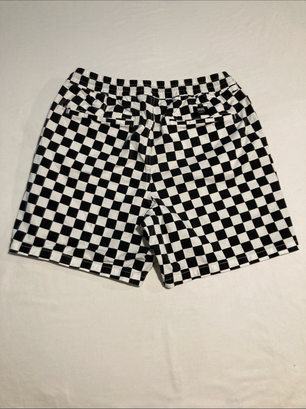 Vans Mens Black & White Checkered Casual Shorts Size Medium - Picture 3 of 8